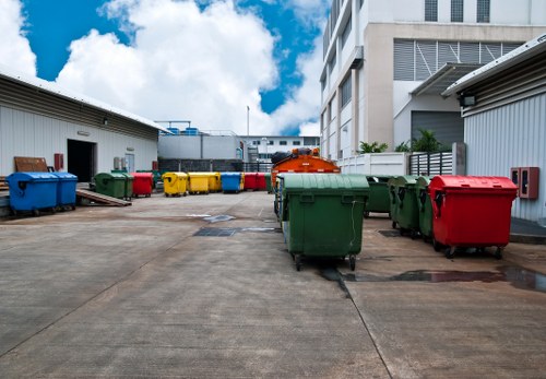 Professional team conducting office clearance